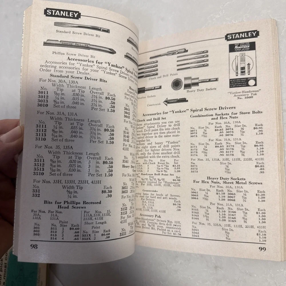 Stanley Tools Catalog No. 34 Vintage 1958 Edition PB Paperback EXCELLENT